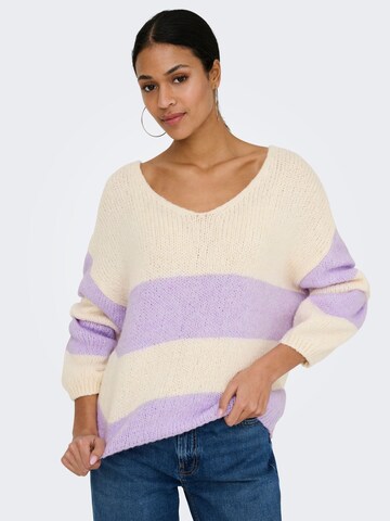 JDY Pullover 'JDYDinea' in Beige: Vorderseite