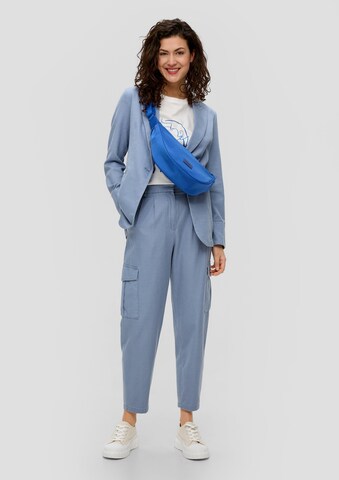 s.Oliver - Tapered Pantalón cargo en azul: frente