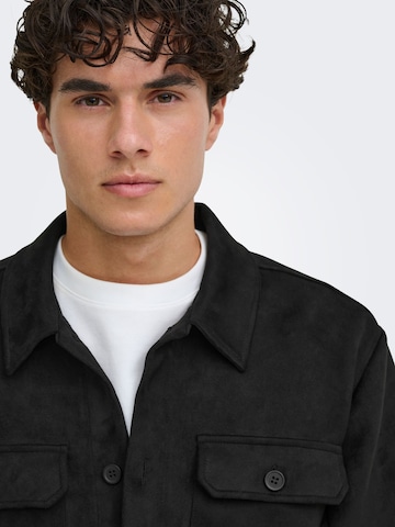 Only & Sons - Ajuste regular Camisa 'ONSNate Kodyl' en negro