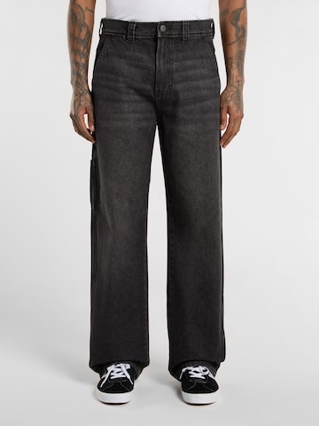 DICKIES - Loosefit Pantalón vaquero cargo 'Stevensville' en negro: frente
