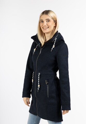 Schmuddelwedda Fleece jas in Blauw: voorkant