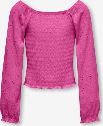 KIDS ONLY Shirt in Roze: voorkant