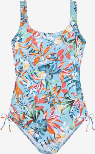 Costume intero in S/B VENICE BEACH di colore blu chiaro / verde / arancione / bianco, Visualizzazione prodotti