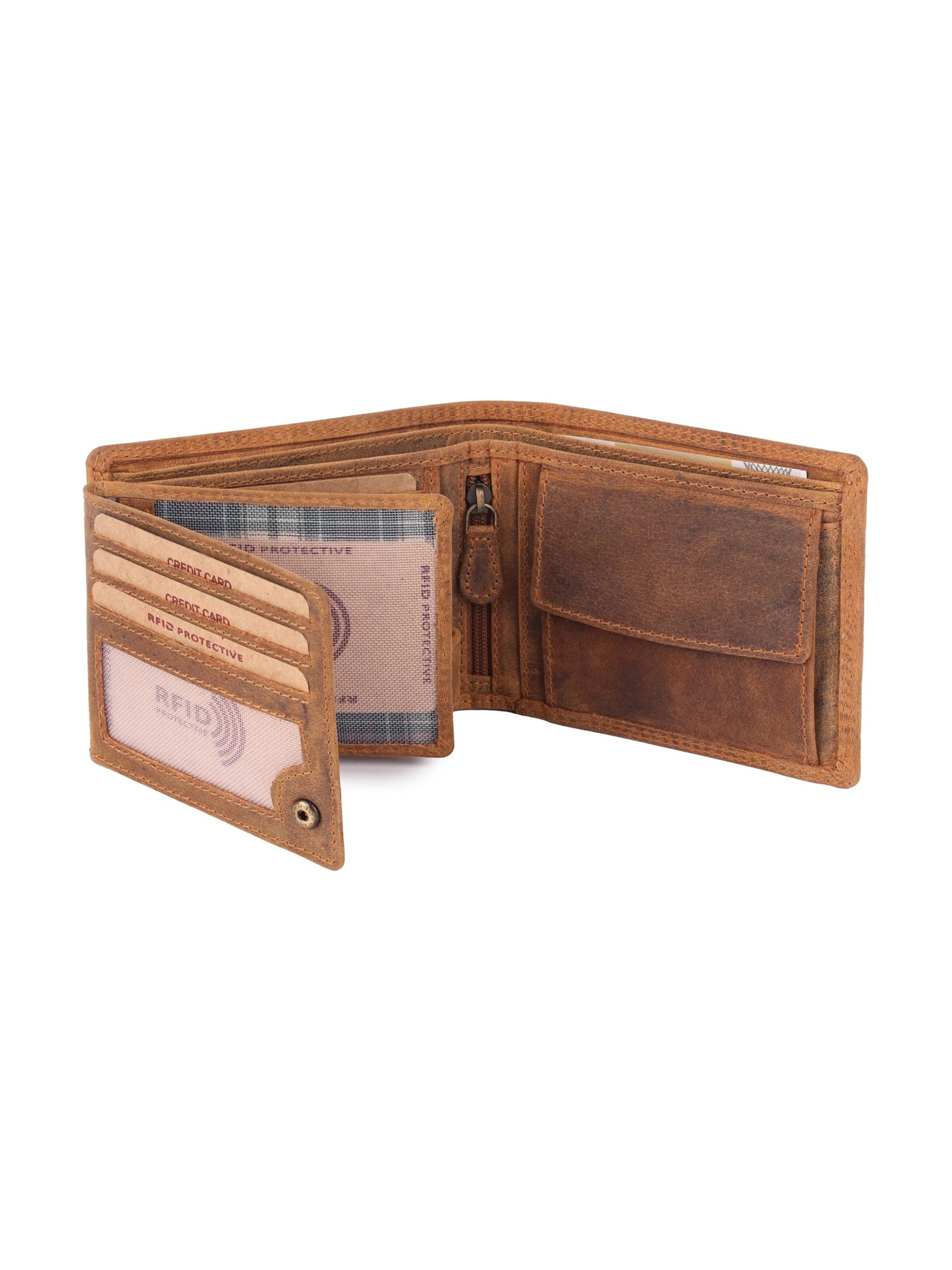Benthill Wallet in Brown: front
