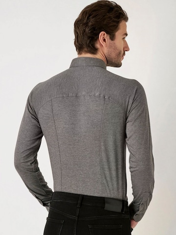 DESOTO Slim Fit Hemd 'Modern Kent'‌‌‌‌‌‌‌‌ in Grau