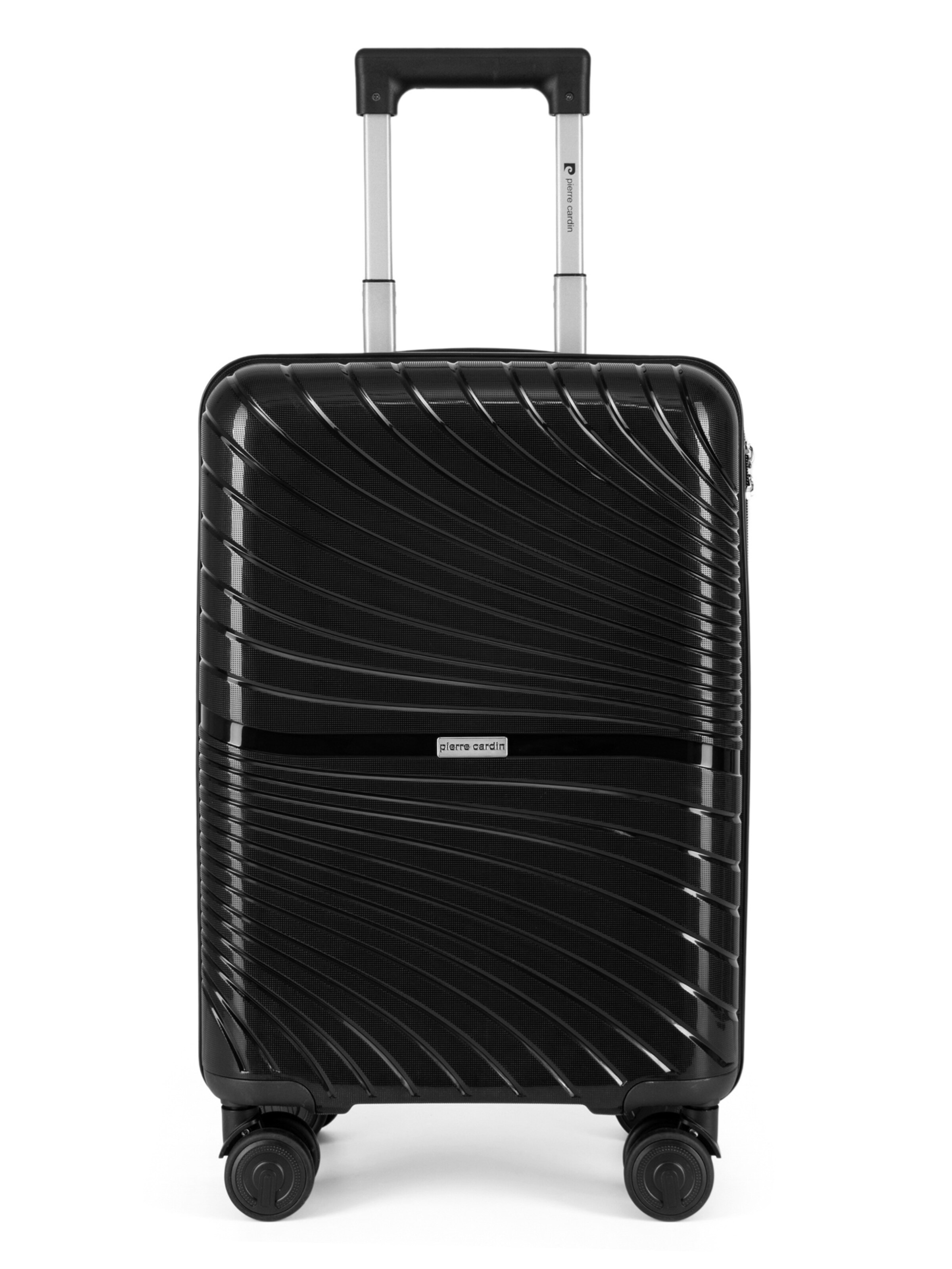 PIERRE CARDIN Suitcase 'JOY' in Black: front