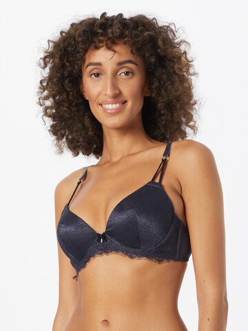 LingaDore Triangle Bra in Blue: front