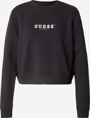 GUESS JEANS Tréning póló - fekete: elől