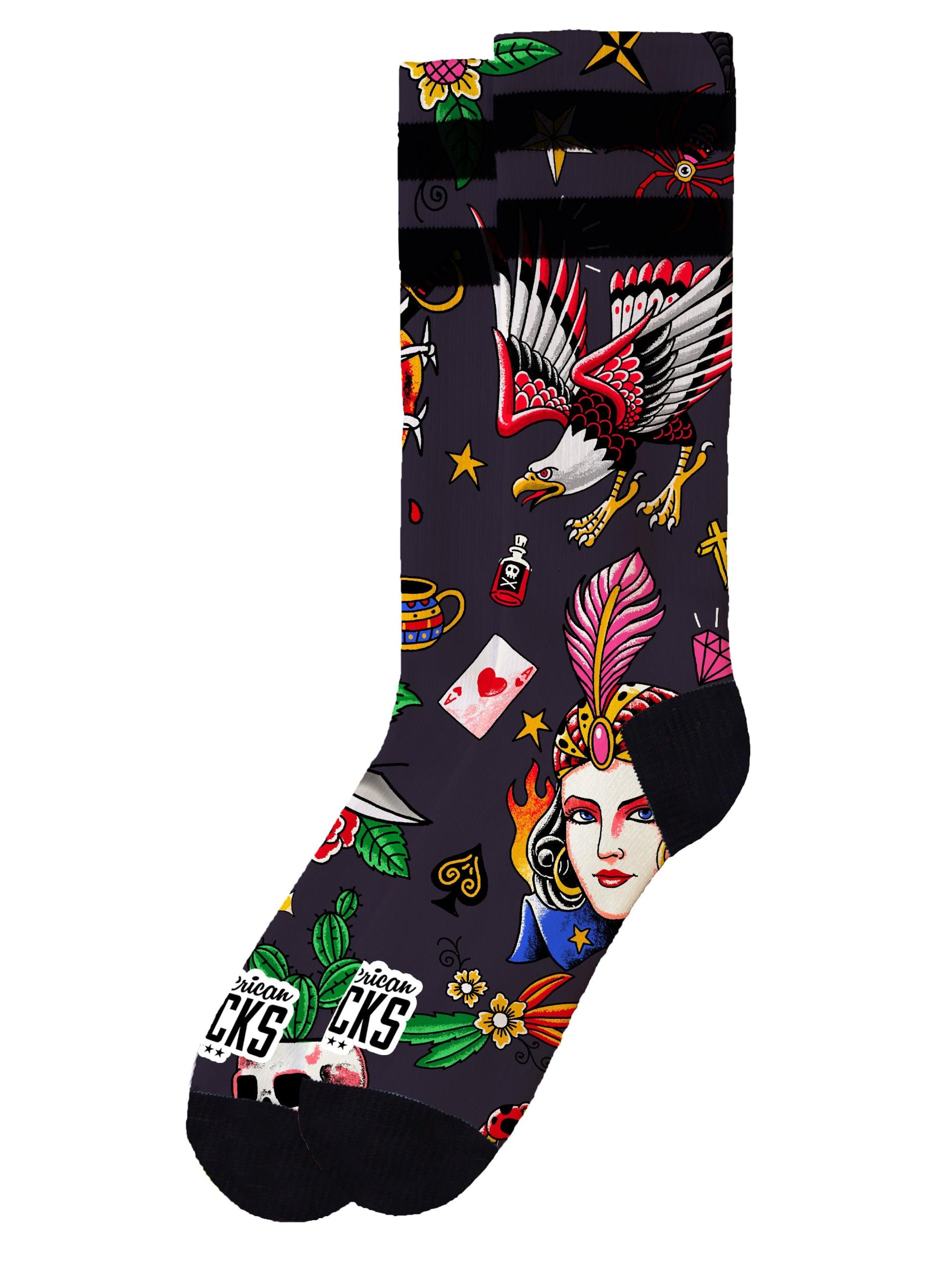 American Socks Socken 'Sorcerer'‌‌‌‌‌ in Schwarz: Vorderseite