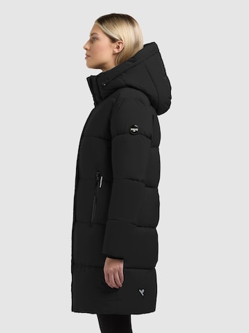 khujo Wintermantel 'Haya3' in Zwart