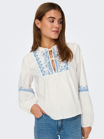 ONLY Блуза 'NEW MONICA' в бяло: отпред