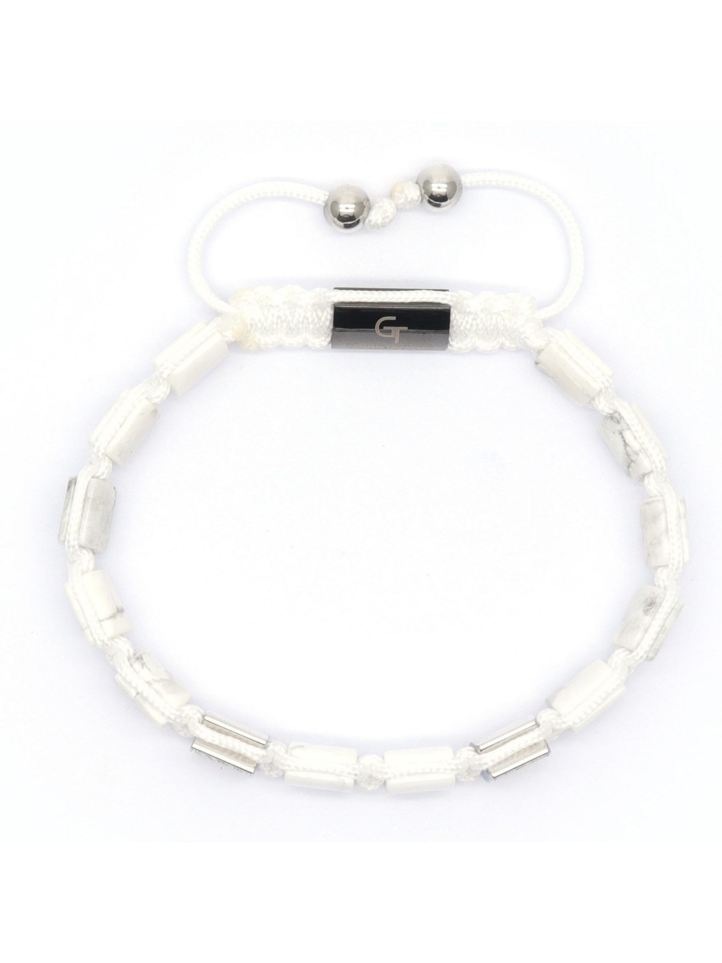 GT Collection Bracelet 'Flat-Bead' in White