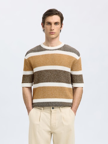 SELECTED HOMME Pullover 'SLHGINGER' in Beige: Vorderseite