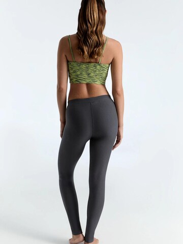 Leela COTTON Skinny Leggings 'Damen Warm Leggings' in Grey