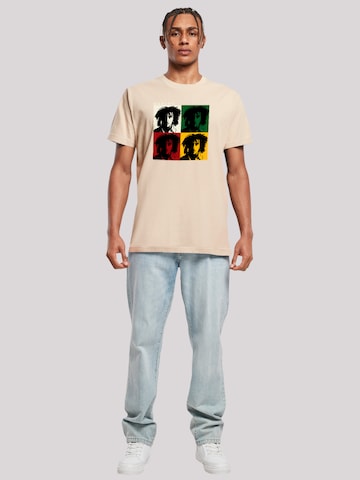 T-Shirt 'Bob Marley' F4NT4STIC en beige