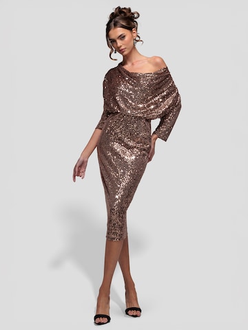 GODDIVA Kleid in Gold