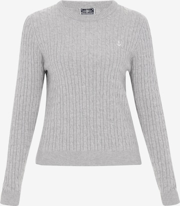 DreiMaster Maritim Sveter - Sivá: predná strana