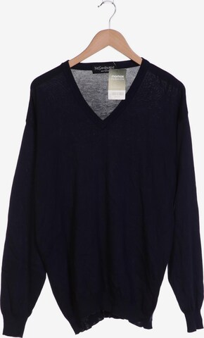 YVES SAINT LAURENT Pullover M-L in Blau: predná strana