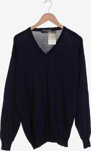 YVES SAINT LAURENT Pullover M-L in Blau: predná strana