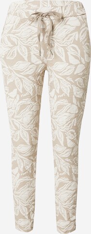 ZABAIONE Slimfit Broek 'An44na' in Beige: voorkant