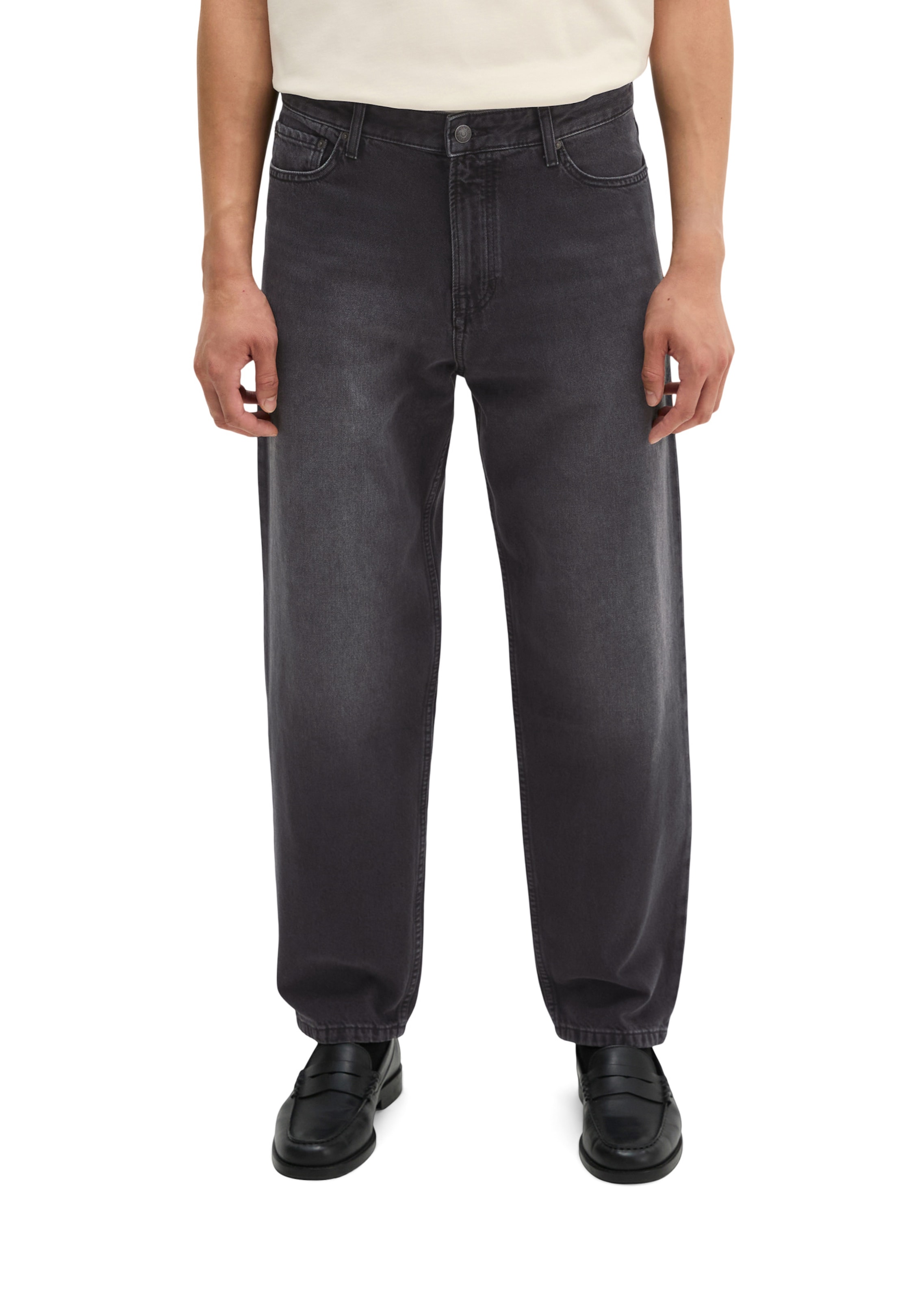 Marc O'Polo Loosefit Jeans 'Tammo' in Grijs: voorkant