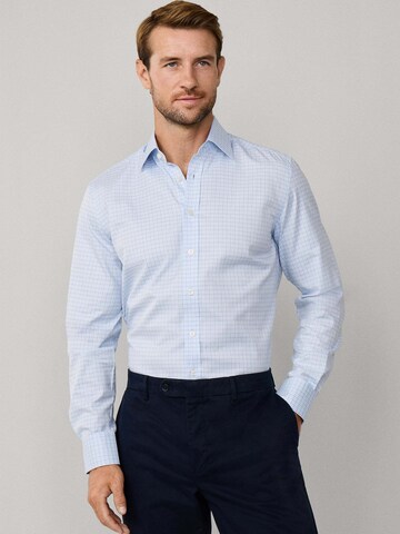 Hackett London Regular Fit Hemd 'Sky' in Blau: Vorderseite