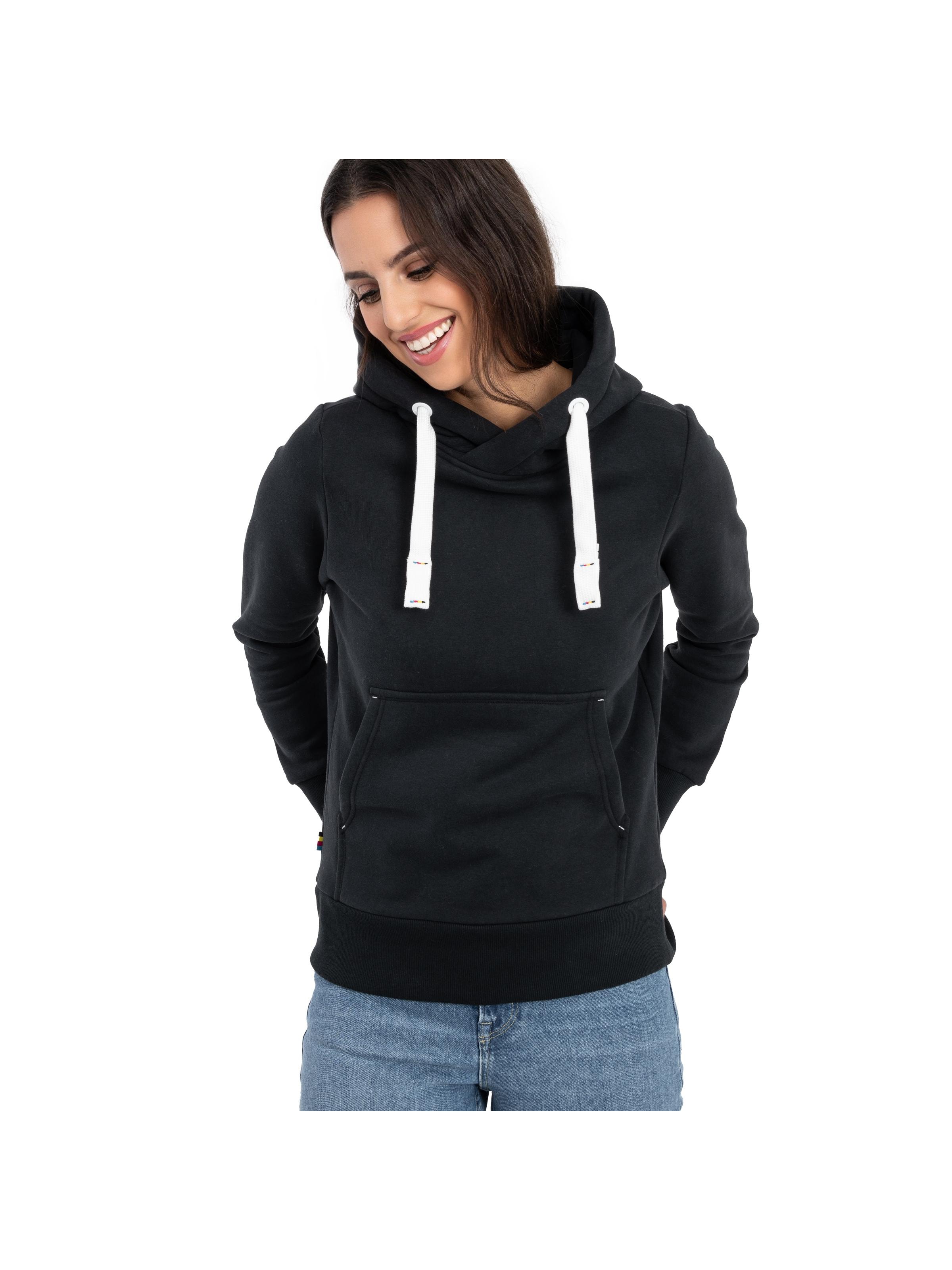 deproc Sweatshirt 'HildaCMYK II WMN' in Black: front