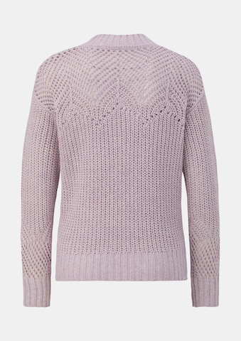 comma casual identity Pullover in Lila: Rückseite