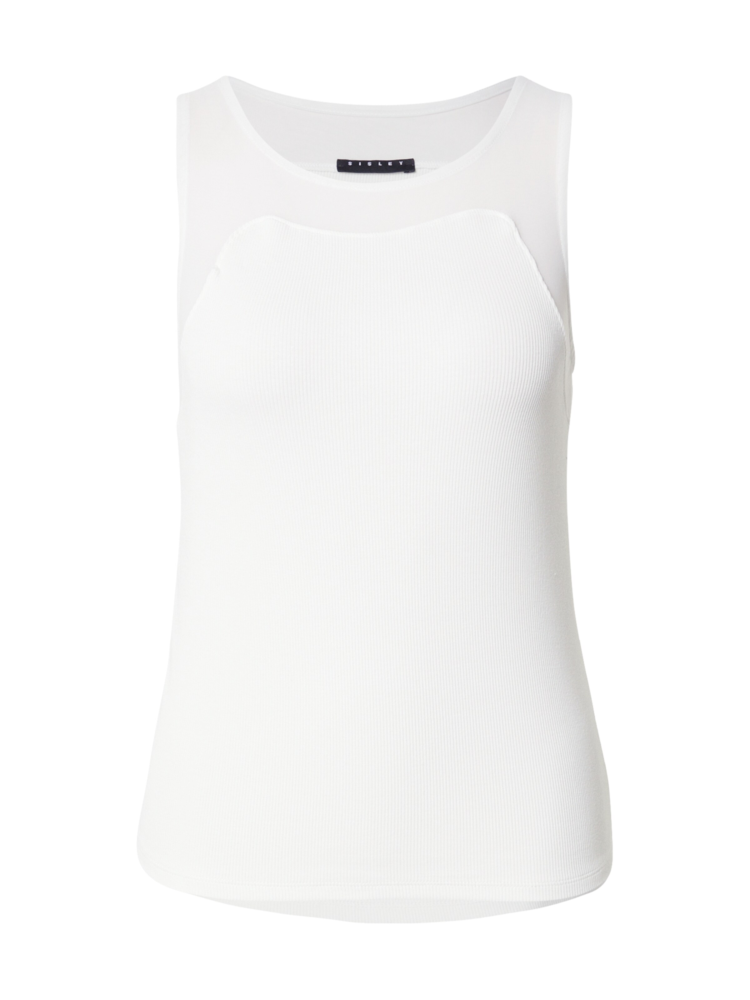Sisley - Top em branco: frente