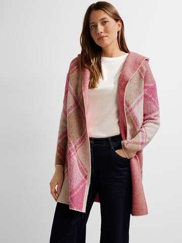 Cardigan CECIL en rose : devant