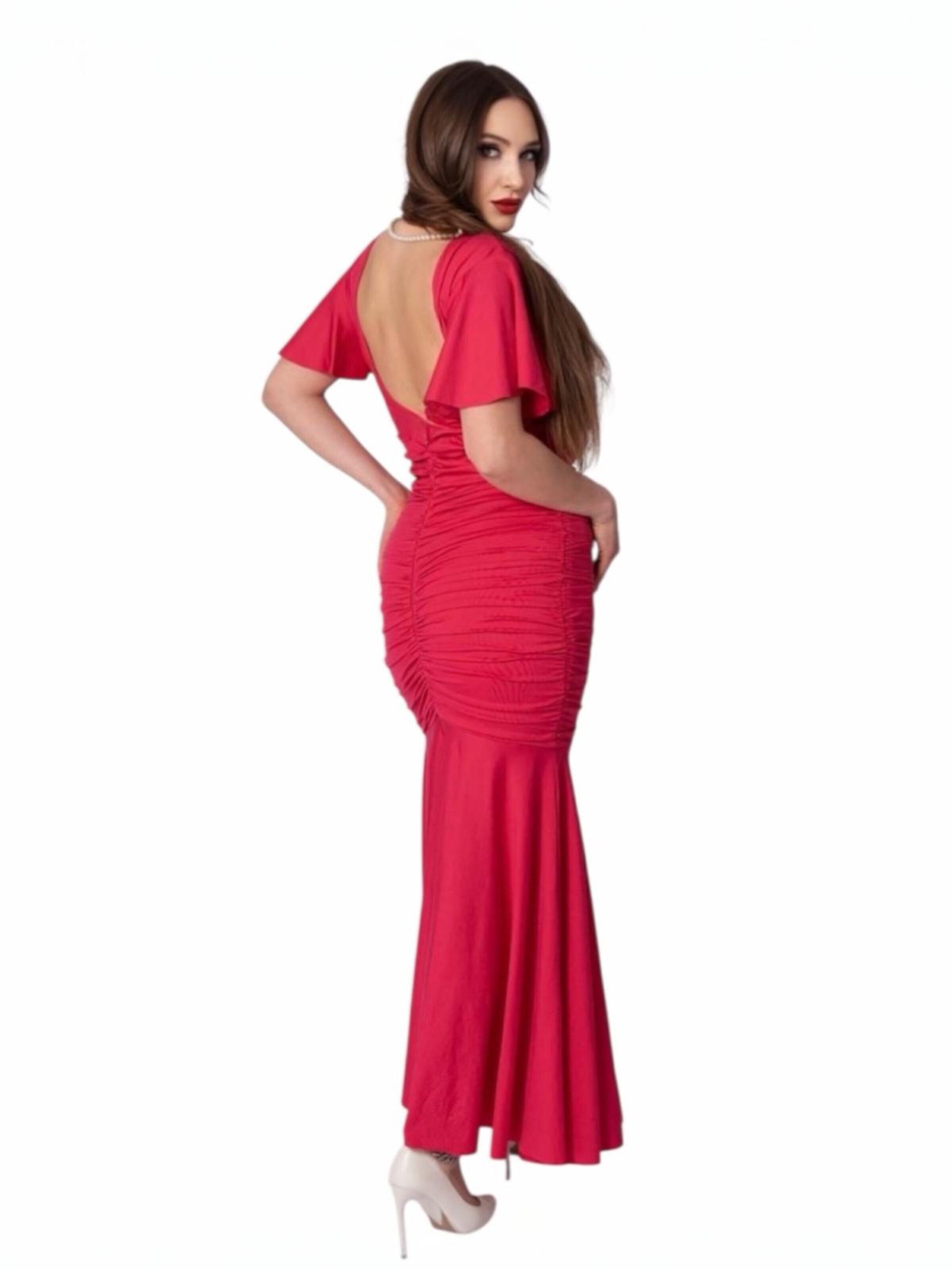 Abito da cocktail 'Dress Athenian Grace Raspberry' di Elena Athanasiadou in rosa