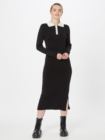 Robes en maille Dorothy Perkins en noir : devant