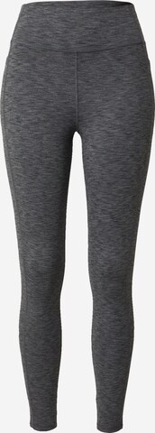 Skinny Pantalon de sport SKECHERS en gris : devant
