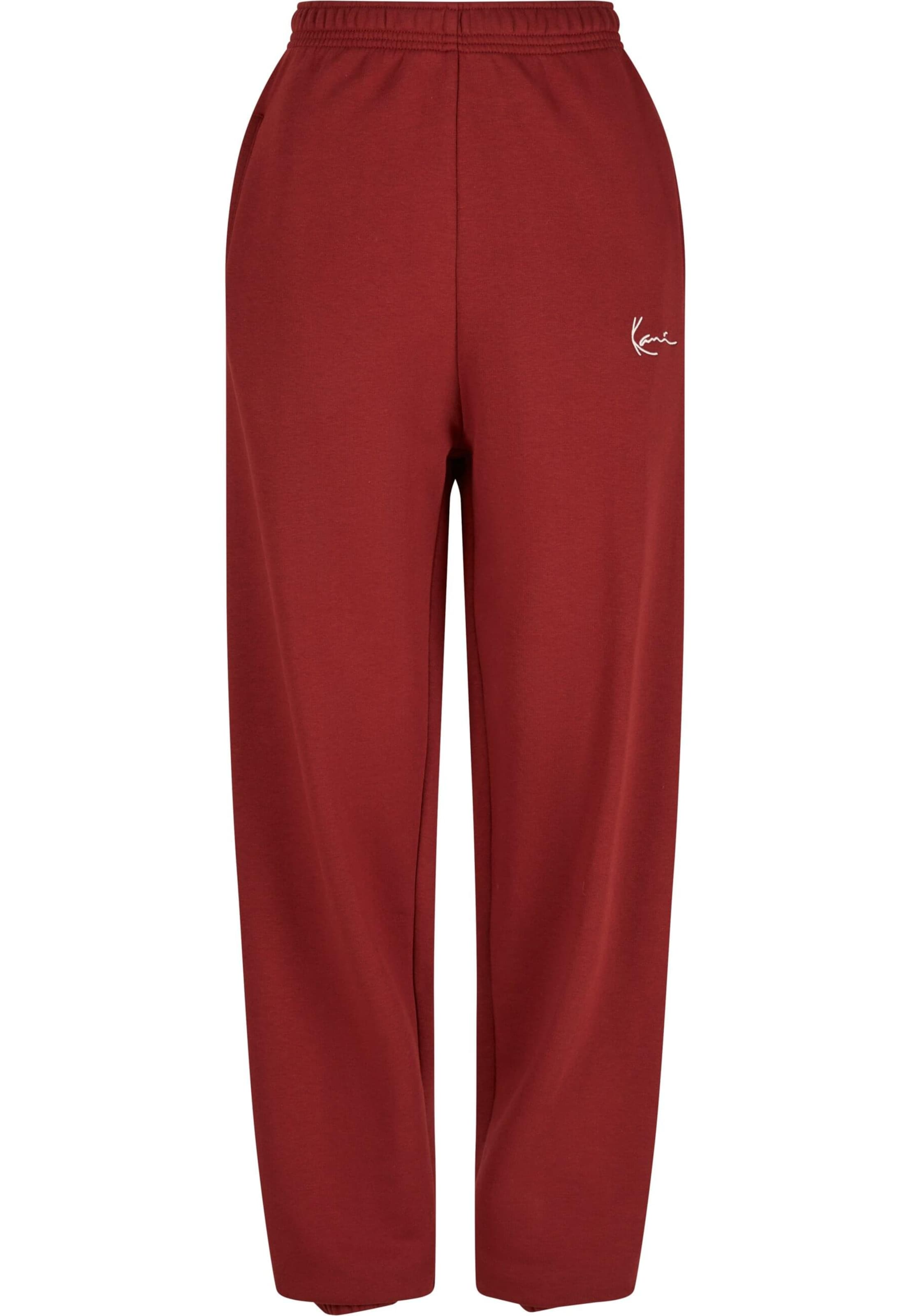 Karl Kani Tapered Broek in Rood: voorkant