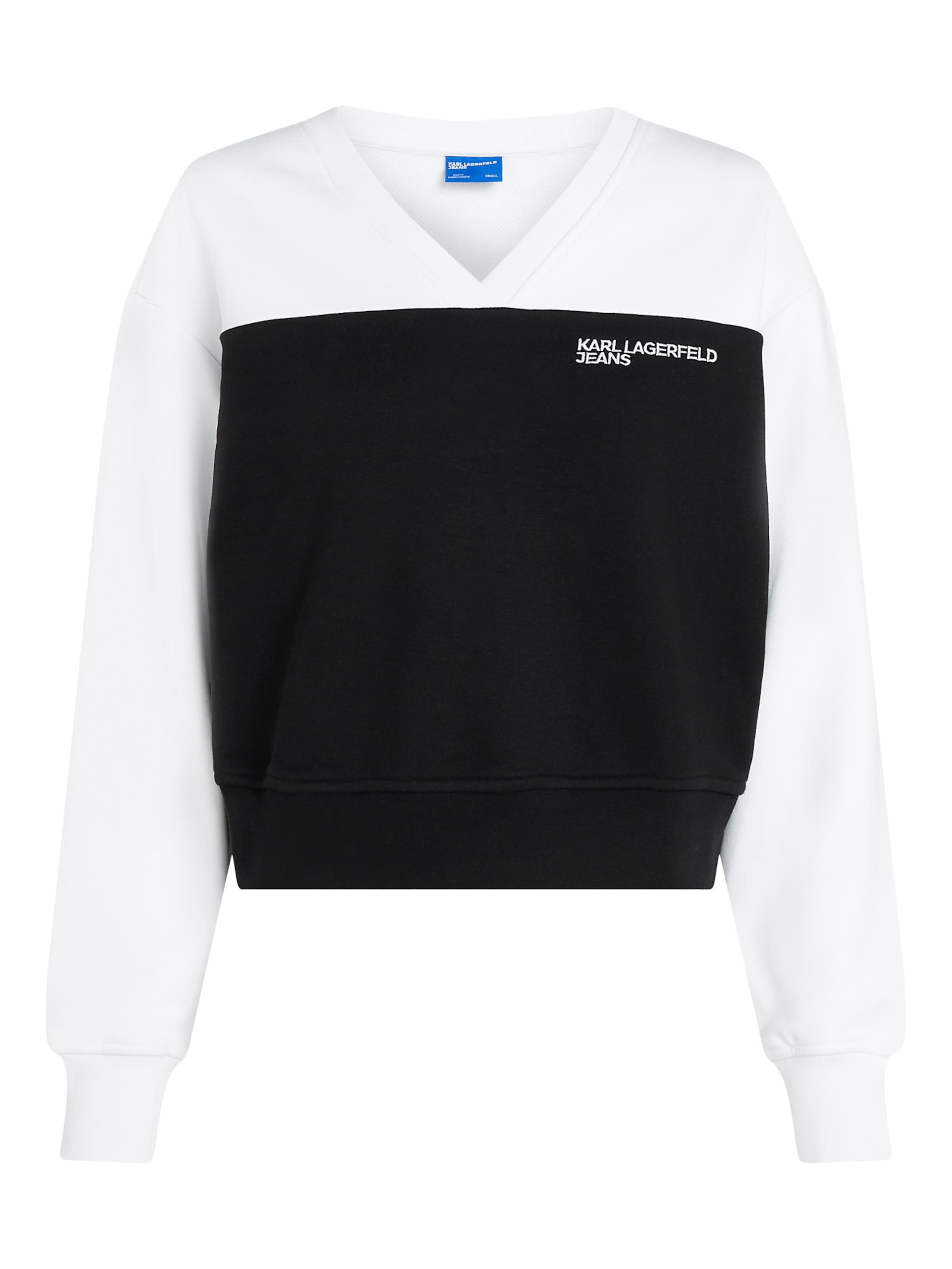 Sweat-shirt KARL LAGERFELD JEANS en blanc : devant