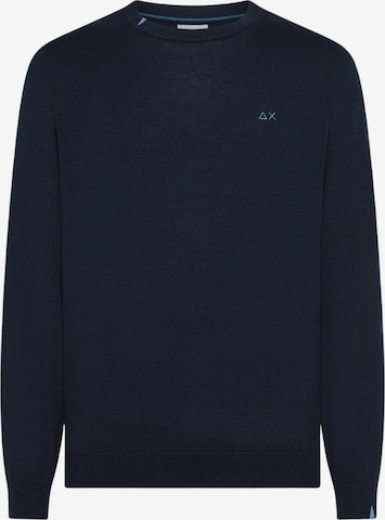SUN68 Pullover 'K36101' i blå: forside