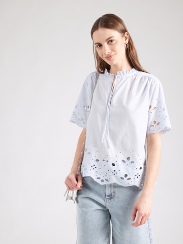 SECOND FEMALE Blus 'Limona' i blå: framsida