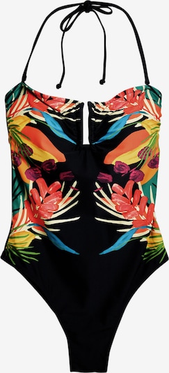 Desigual Badeanzug in hellblau / gelb / schwarz, Produktansicht