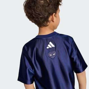 ADIDAS SPORTSWEAR - Camisa funcionais 'Marvel Spider-Man' em azul