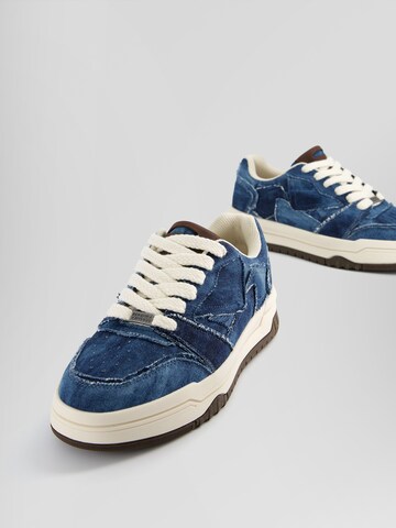 Baskets basses Bershka en bleu