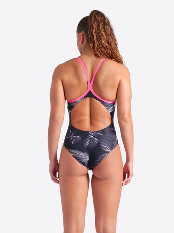ARENA Bustier Badedragt 'FROZEN LEAVE' i sort