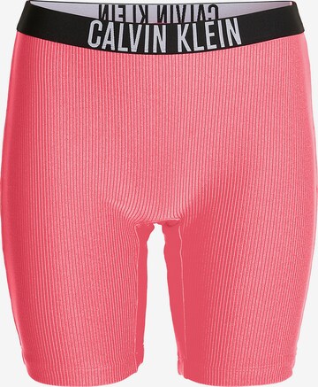 Bas de bikini Calvin Klein Swimwear en rose : devant