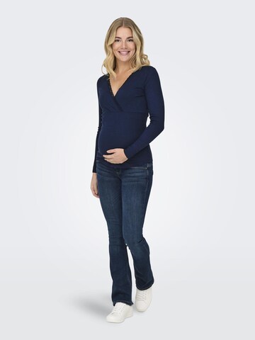 Only Maternity - Camiseta 'OLMIpass' en azul