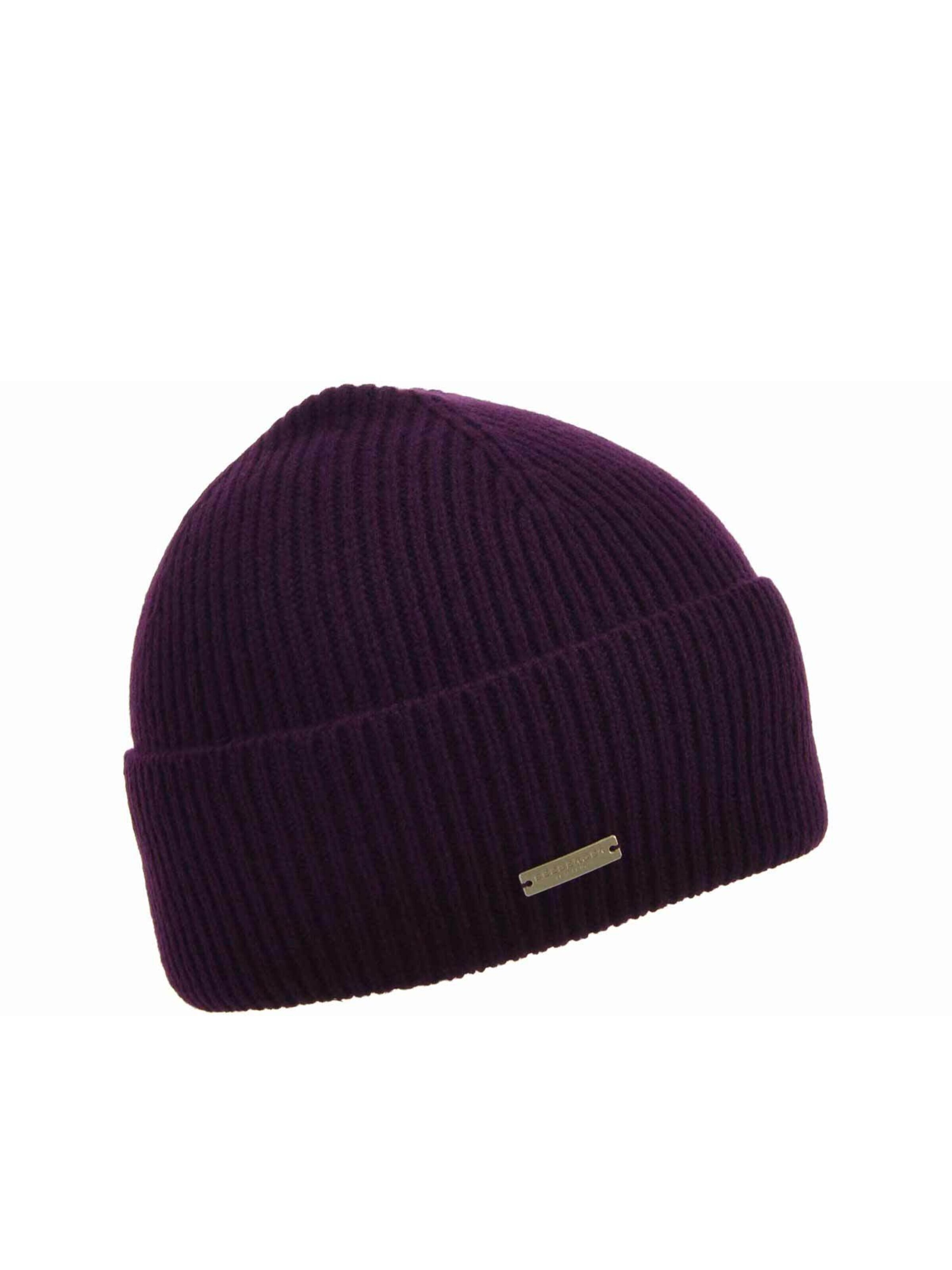 Seeberger Beanie 'Mütze' in Purple: front