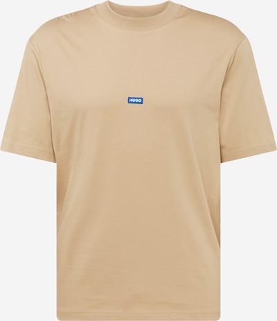 HUGO Koszulka 'Nieros' w kolorze beżowy / niebieski / białym, Podgląd produktu