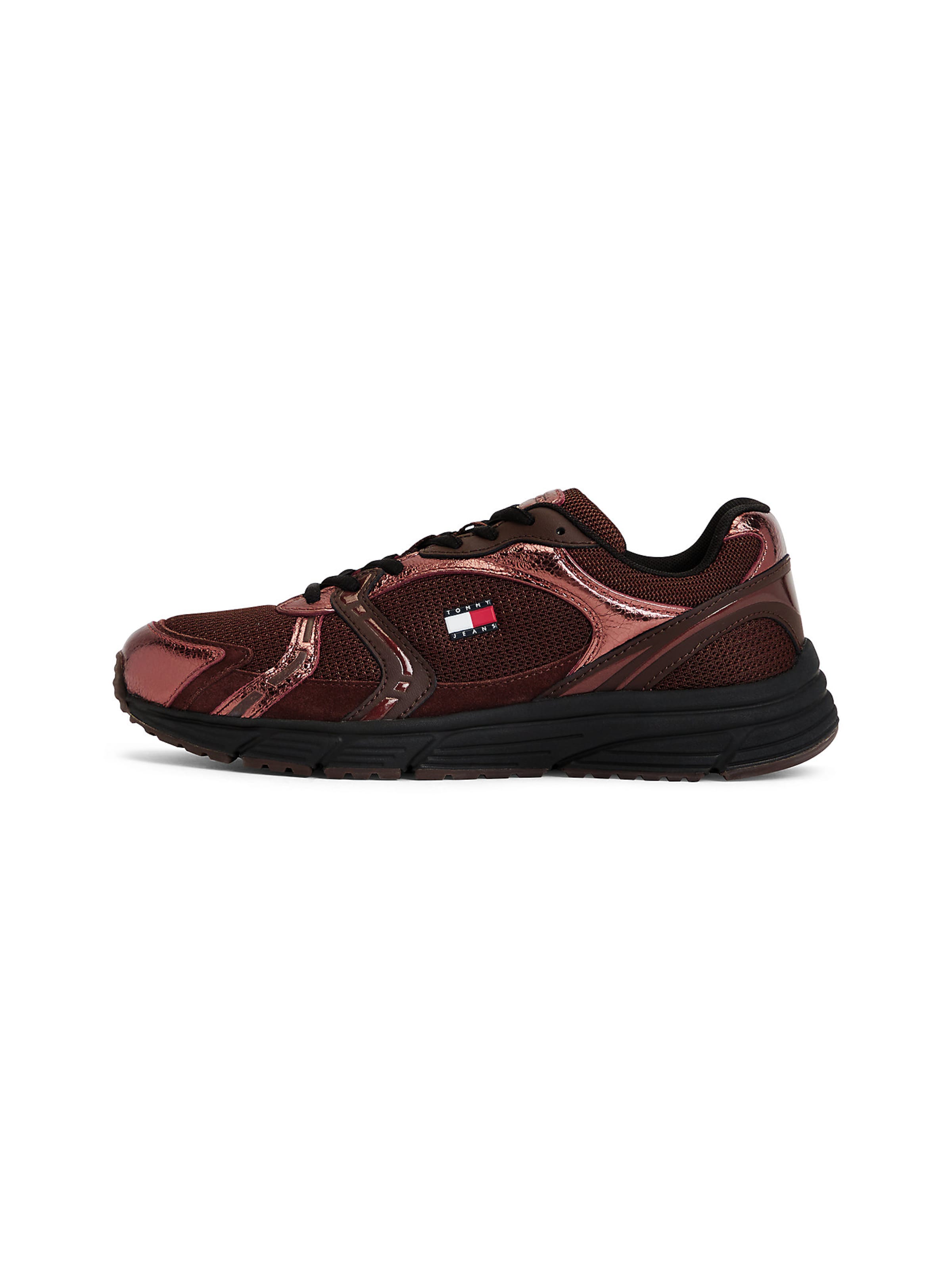 Tommy Jeans Platform trainers in Brown: front