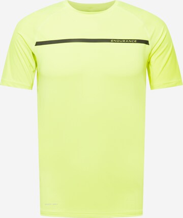 T-Shirt fonctionnel 'Serzo' ENDURANCE en jaune : devant