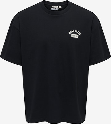 juoda Only & Sons Marškinėliai: priekis