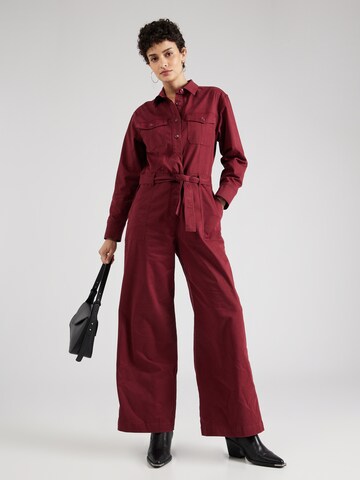 DENHAM - Jumpsuit 'HARROW' en rojo