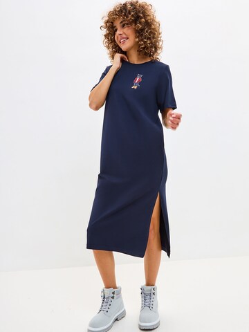 CAT by Maniita Lacitta Jurk in Blauw: voorkant